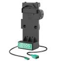 RAM Mounts GDS Uni-Conn Spring Loaded Charging Dock - 2-Hole AMPS Pattern - USB-C & USB-A Connector - Screw-Set