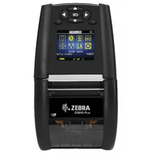 DT Printer ZQ610 Plus 2inch/48mm, English/Latin fonts, BT 4,x, Linerless platen, 1,375inch core, Group E, Shoulder strap, Belt c - 1