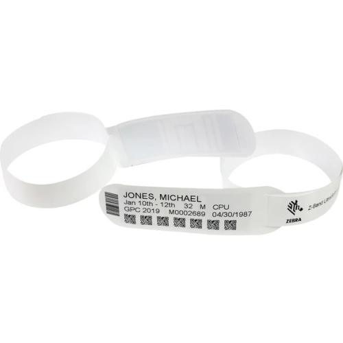 Zebra Z-Band UltraSoft Maternity ID Solution - Adhesive closure - 25 x 559 mm wristbands - for Zebra ZD510-HC - 1