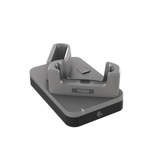 Ethernet / USB Communication ShareCradle to charge one TC201 device WITH a rugged boot and one spare battery. Sold Separately: R - 1