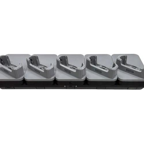 KIT: Ethernet / USB Communication ShareCradle to charge up to five TC201 devices WITHOUT a rugged boot. Includes power supply P - 1