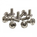 StarTech.com 50 Pkg M6 Mounting Screws for Server Rack Cabinet (CABSCREWSM6) - Screw kit (pack of 50) - for P / N: RACK-18U-20-WALL-OA, RACK-21U-20-WALL-OA, RACK-24U-20-WALL-OA, RK3236BKF, WALLMOUNT4