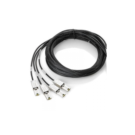 HPE - SAS internal cable - 4 x Mini SAS HD (SFF-8643) (M) to 4 x Mini SAS HD (SFF-8643) (M) - 1 m - for HPE D3600, D3610, D3700, D3710, D6020, H241 Smart Host Bus Adapter - 0