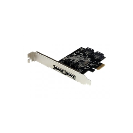 Startech .com 2 Port PCIe / PCI Express SATA III 6Gbps eSATA Controller Card - Storage controller - 2 Channel - SATA-600 / eSATA