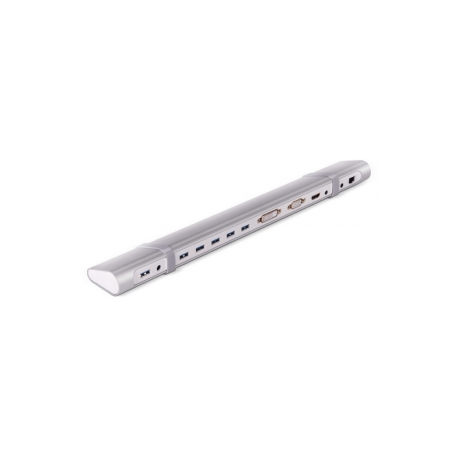 Club3D SenseVision USB 3.0 Dual Display Docking Station - Docking station - USB - DVI, HDMI - 3