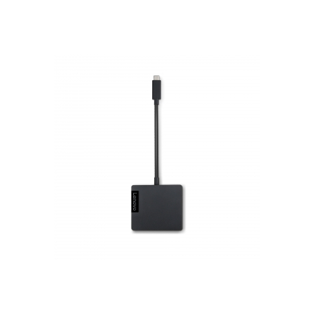 Lenovo USB-C Travel Hub - Docking station - USB-C - VGA, HDMI - Worldwide - for Tablet 10; ThinkPad 11; Thinkpad 13; ThinkPad A275; A285; A475; A485; L380; L380 Yoga; L480; L580; P51; P51s; P52; P52s; P71; T25; T470; T480; T570; T580; X1 Carbon; X1 Tablet; X1 Yoga; X270; X280; X380 Yoga; ThinkPad Yoga 11; 370; Yoga 720-12; 720-13; 730-13; 730-15; Miix 720-12IKB 80VV - 0