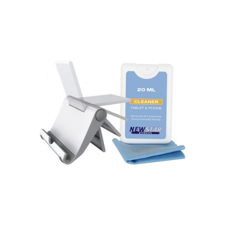 Neomounts by Newstar NS-MKIT100 - Stand - for mobile phone / tablet (tilt) - white - desktop - 1