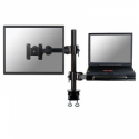 Neomounts by Newstar FPMA-D960NOTEBOOK - Mounting kit - for LCD display  /  notebook (full-motion) - black - screen size: 10"-27" - clamp mountable, desk-mountable