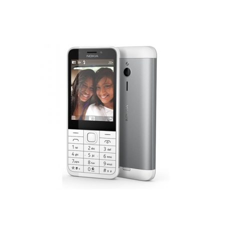 Nokia 230 Dual SIM (Silver) 2.8" TFT 240x320/ 16MB RAM/ Camera(primary) 2 MP, LED flash, Camera(secondary) 2 MP, 480p, LED flas