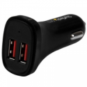 StarTech.com Dual Port USB Car Charger - High Power 24W / 4.8A - Black - 2-Port USB Car Charger - Charge two tablets at once (USB2PCARBKS) - Car power adapter - 24 Watt - 4.8 A - 2 output connectors (USB) - black - for P / N: USBLT1MW, USBLT1MWS, USBLT2MBR, USBLT2MW, USBLT30CMW, USBLTM1MBK, USBLTM1MWH