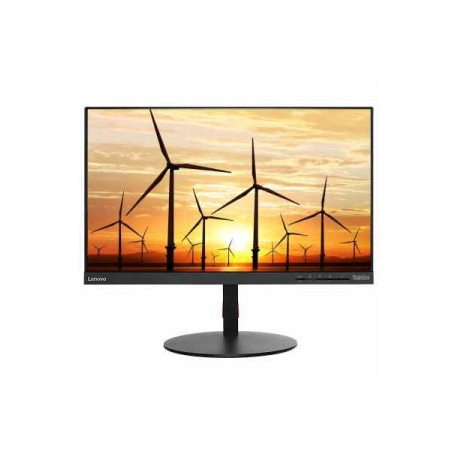 Lenovo ThinkVision T23i-10 - LED monitor - 23" - 1920 x 1080 Full HD (1080p) - IPS - 250 cd/m² - 1000:1 - 4 ms - HDMI, VGA, DisplayPort - raven black - 2