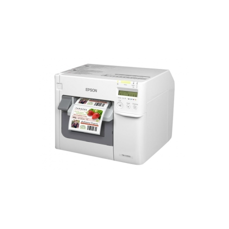 Epson TM-C3500 (Desktop-Etikettenfarbdrucker, Ethernet-Schnittstelle 100 Base-TX/10 Base-T, USB 2.0 Typ A, inkl. Netzteil, Treib