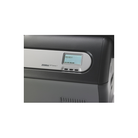 Zebra ZXP Series 7 - Plastic card printer - colour - dye sublimation / thermal transfer - CR-80 Card (85.6 x 54 mm) - 300 dpi - up to 1355 cards / hour (mono) / up to 300 cards / hour (colour) - capacity: 200 cards - USB 2.0, LAN - 8