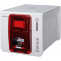 Evolis Zenius Expert Line - Plastic card printer - colour - dye sublimation / thermal transfer - CR-80 Card (85.6 x 54 mm) - 300 dpi - up to 500 cards / hour (mono)  /  up to 150 cards / hour (colour) - capacity: 50 cards - USB, LAN - fire red