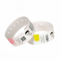 Zebra Z-Band Direct Pediatric - Polypropylene (PP) - permanent rubber adhesive - perforated - white, red border - 25 x 178 mm 1800 pcs. (6 roll(s) x 300) wristbands cartridge - for Zebra HC100, HC100 Patient I.D. Solution