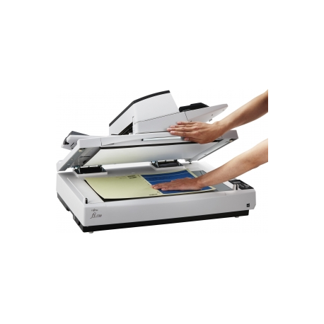 Fujitsu fi-7700 - Document scanner - Triple CCD - Duplex - ARCH B - 600 dpi x 600 dpi - up to 100 ppm (mono)  /  up to 100 ppm (colour) - ADF (300 sheets) - up to 30000 scans per day - USB 3.1 Gen 1 - 3