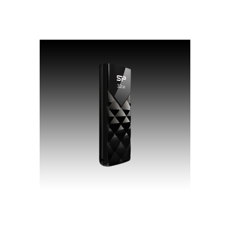 SILICON POWER Ultima U03 - USB flash drive - 32 GB - USB 2.0 - mystery black - 0