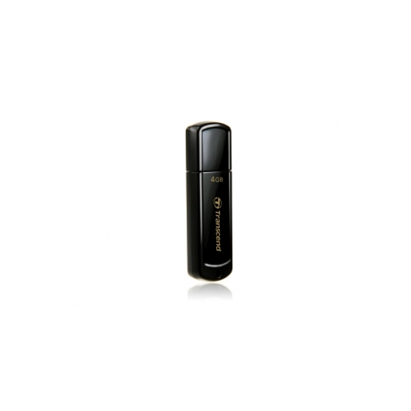 Transcend JetFlash 350 - USB flash drive - 4 GB - USB 2.0 - black - 0