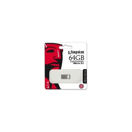 Kingston USB flash memory 64GB DTMicro USB 3.1/3.0 Type-A metal ultra
