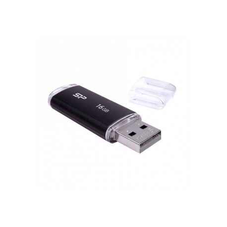 Silicon Power 16GB, USB 2.0 FLASH DRIVE ULTIMA U02, BLACK