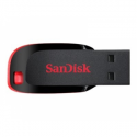 SanDisk Cruzer Blade - USB flash drive - 128 GB - USB - black, red