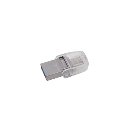 Kingston USB flash memory 64GB DT microDuo 3C, USB 3.0/3.1 + Type-C flash drive