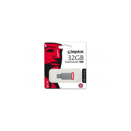 Kingston 32GB USB 3.0 DataTraveler 50 (Metal/Red)
