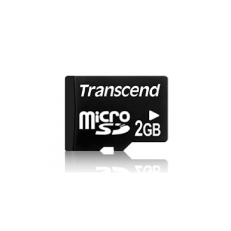 Transcend - Flash memory card - 2 GB - microSD - 0
