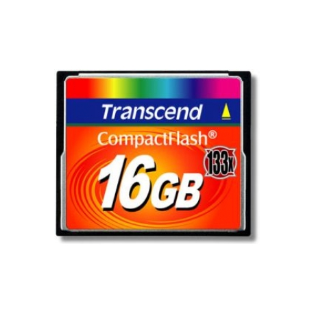 Transcend - Flash memory card - 16 GB - 133x - CompactFlash - 0