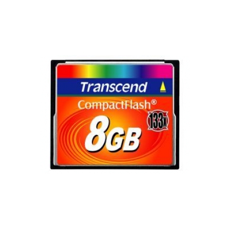 Transcend - Flash memory card - 8 GB - 133x - CompactFlash - 0