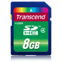 Transcend - Flash memory card - 8 GB - Class 4 - SDHC