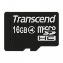 Transcend - Flash memory card - 16 GB - Class 4 - microSDHC