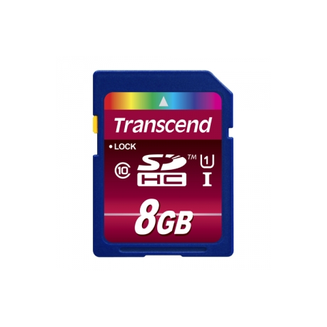 Transcend Ultimate - Flash memory card - 8 GB - UHS Class 1  /  Class10 - 133x - SDHC UHS-I - 0