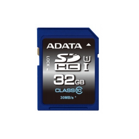 ADATA Premier - Flash memory card - 32 GB - UHS Class 1  /  Class10 - SDHC UHS-I - 0