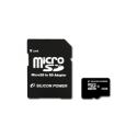 SILICON POWER - Flash memory card (microSDHC to SD adapter included) - 8 GB - Class 10 - microSDHC