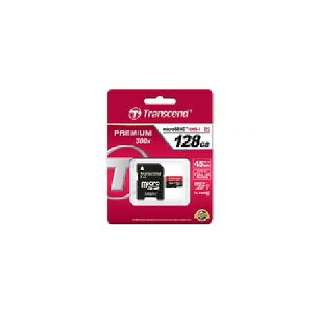 Transcend 128GB MICROSDXC CLASS10 U1 (128GB, microSDXC/SDHC, Class 10, UHS-I)