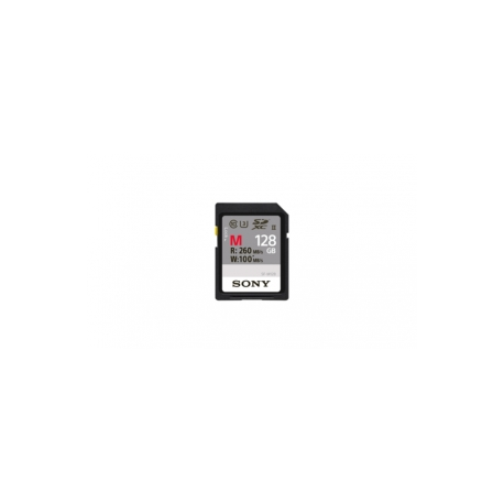 Sony SF-M Series SF-M128 - Flash memory card - 128 GB - UHS Class 3  /  Class10 - SDXC UHS-II - 1