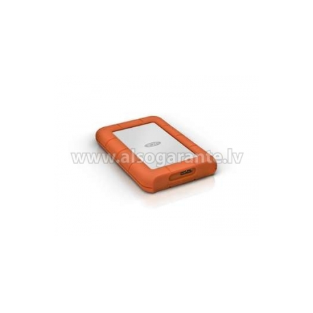 LaCie Rugged Mini - Hard drive - 1 TB - external (portable) - USB 3.0 - 5400 rpm - 0