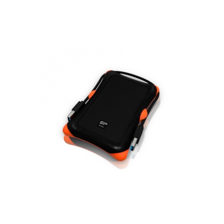 SILICON POWER Armor A30 - Hard drive - 1 TB - external (portable) - 2.5" - USB 3.0 - black - 0