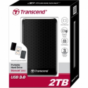 Transcend StoreJet 25A3 - Hard drive - 2 TB - external (portable) - 2.5" - USB 3.0 - black