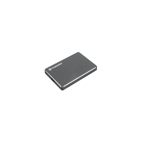 Transcend StoreJet 25C3 - Hard drive - 1 TB - external (portable) - 2.5" - USB 3.0 - iron grey - 2