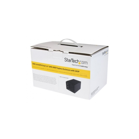 Startech USB 3.0/ESATA 2X HDD ENCLOSURE (W/UASP F/3.5IN SATA HARD DRIVES)