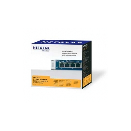 NETGEAR GS105 - Switch - 5 x 10/100/1000 - desktop - 4
