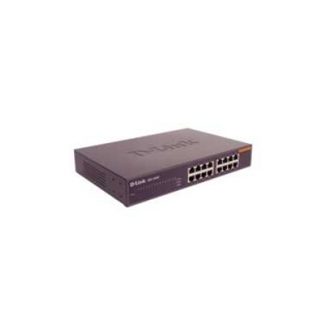 D-Link DES 1016D - Switch - 16 x 10 / 100 - desktop - 0
