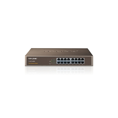 TP-LINK TL-SF1016DS - Switch - 16 x 10 / 100 - desktop, rack-mountable - 0