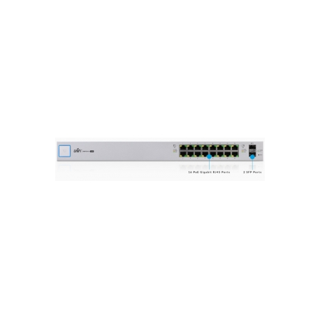 Ubiquiti US-16-150W 16port + 2xSFP Gigabit PoE+ or 24V passive 150W UniFi switch