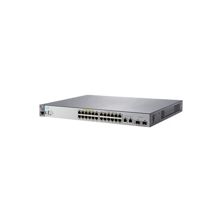 HPE Aruba 2530-24-PoE+ - Switch - Managed - 24 x 10 / 100 + 2 x Gigabit SFP + 2 x 10 / 100 / 1000 - desktop, rack-mountable, wall-mountable - PoE+ - 2