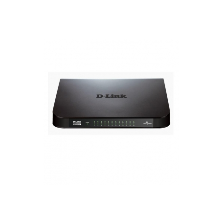 D-Link GO-SW-24G - Switch - unmanaged - 24 x 10 / 100 / 1000 - desktop - 0