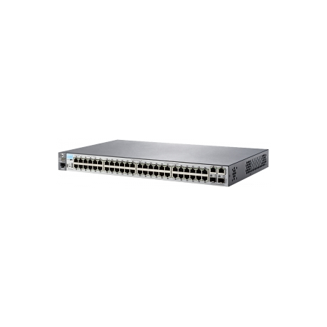HPE Aruba 2530-48 - Switch - Managed - 48 x 10 / 100 + 2 x Gigabit SFP + 2 x 10 / 100 / 1000 - desktop, rack-mountable, wall-mountable - 1