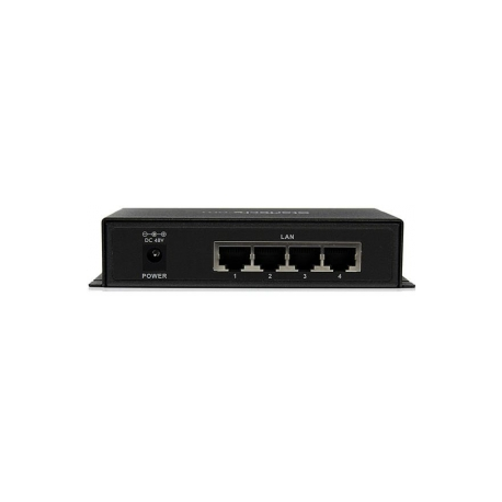 StarTech.com 5 Port Unmanaged Industrial Gigabit PoE Switch with 4 15.4W Power over Ethernet ports - Wall Mountable PoE Network Switch (IES51000POE) - Switch - unmanaged - 4 x 10 / 100 / 1000 (PoE) + 1 x 10 / 100 / 1000 - wall-mountable - PoE (62 W) - for P / N: NETRS2321P - 2